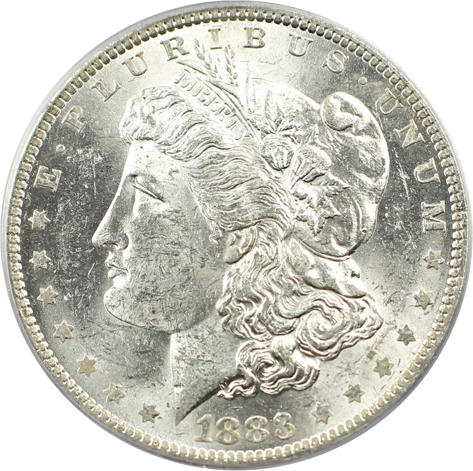 image for: Hot 50 VAM: 1883-O $1 PCGS/CAC MS61 (VAM-22A, Partial E Rev)