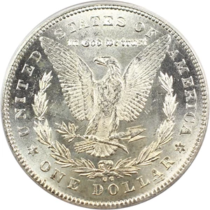 image for: Top 100 VAM: 1878-CC $1 PCGS/CAC MS62 (VAM-6, Doubled Leaves)