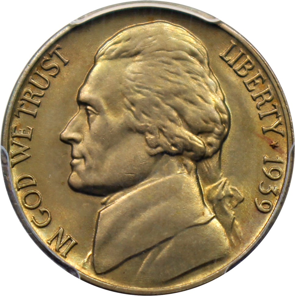 image for: 1939-D 5c PCGS MS66 (Reverse of 1938)