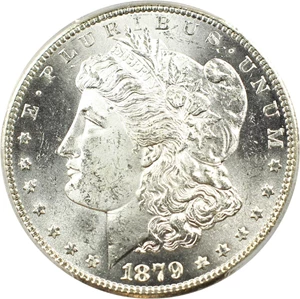 image for: Top 100 VAM: 1879-S $1 PCGS/CAC MS64 (VAM-9 Reverse of 1878)