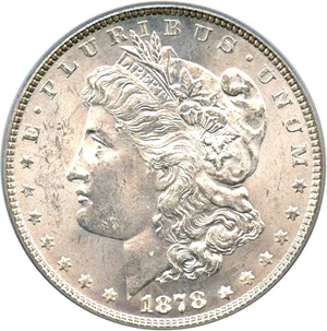 image for: Top 100 VAM: 1878 7TF $1 PCGS/CAC MS64 (Reverse of 1878, VAM-141 Tripled Star)