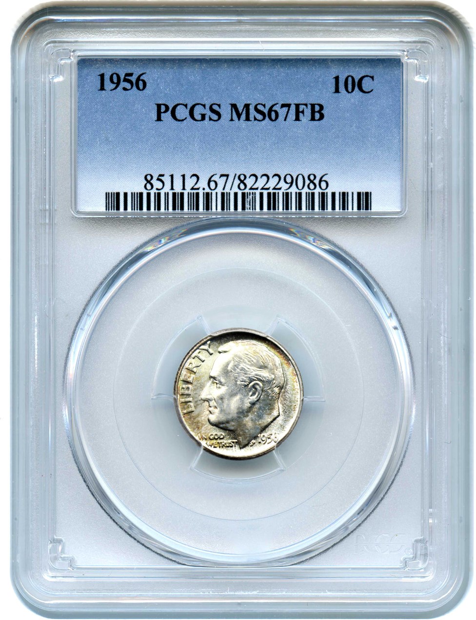 image for: 1956 10c PCGS MS67 FB