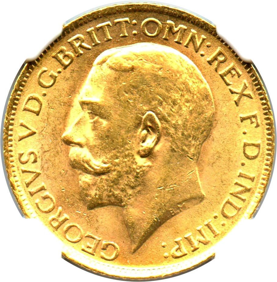 image for: Great Britain: 1911 Gold Sovereign NGC MS61 (KM-820)