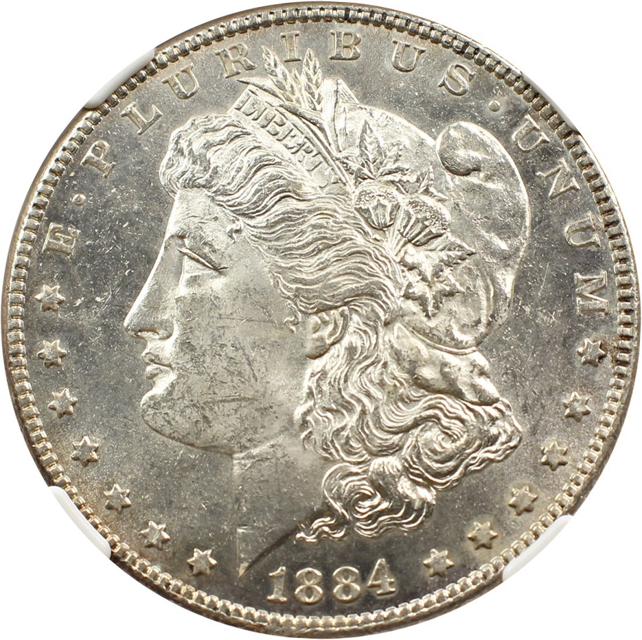 image for: 1884 $1 NGC MS62 PL