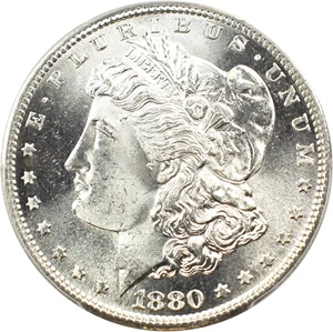 image for: Top 100 VAM: 1880-S $1 PCGS/CAC MS66 (VAM-8, 8/7, Medium S)