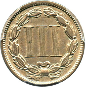 image for: 1888 3cN PCGS XF Details (Cleaning)