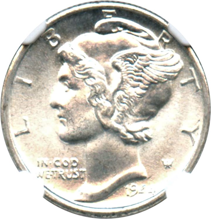 image for: 1944-D 10c NGC MS66