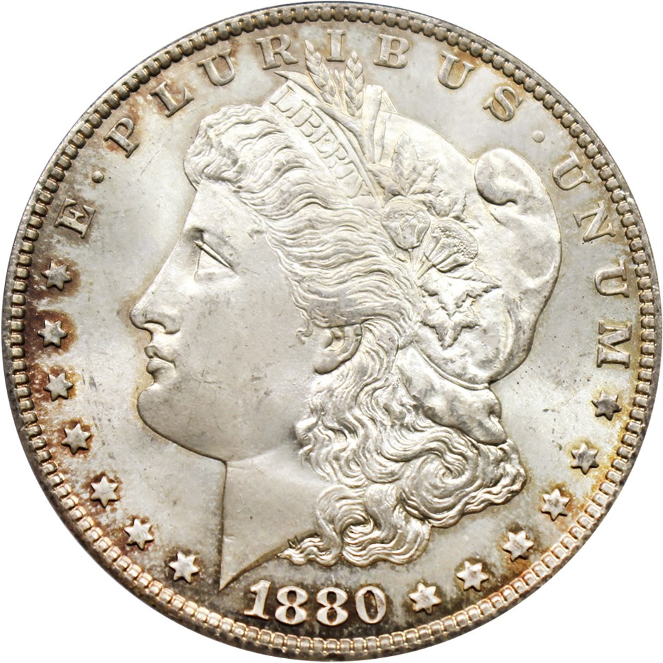 image for: Hot 50 VAM: 1880-S $1 PCGS/CAC MS66 (VAM-11, 0/9 Overdate) 