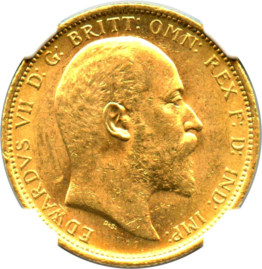 image for: Australia: 1906-S Gold Sovereign NGC MS62 (KM-15)