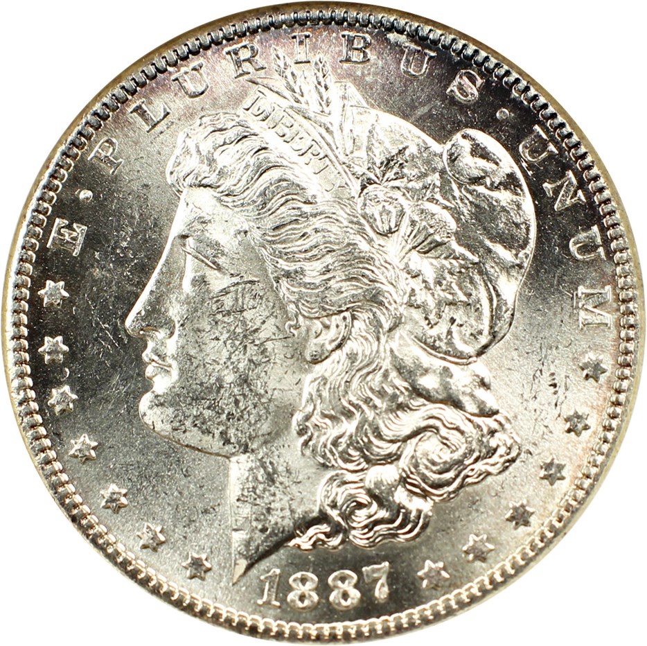 image for: Top 100 VAM: 1887-S $1 ANACS MS62 (VAM-2, S/S)