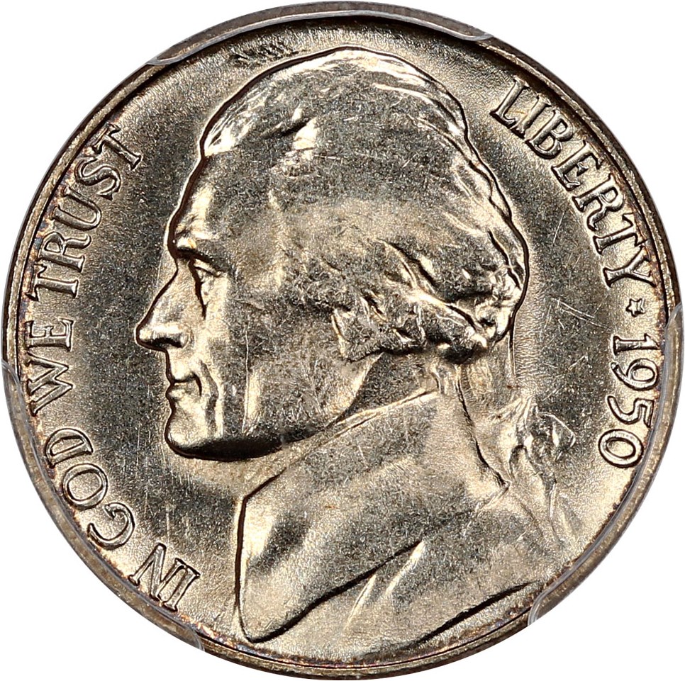 image for: 1950 5c PCGS MS66