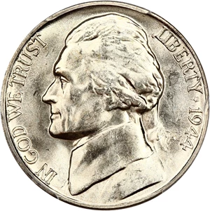 image for: 1944-D 5c PCGS MS65