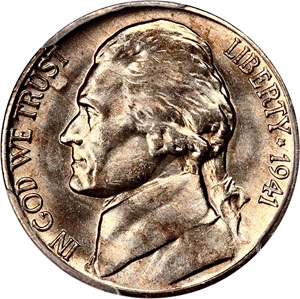 image for: 1941-D 5c PCGS MS66