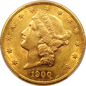 image for: 1900-S $20 PCGS AU55