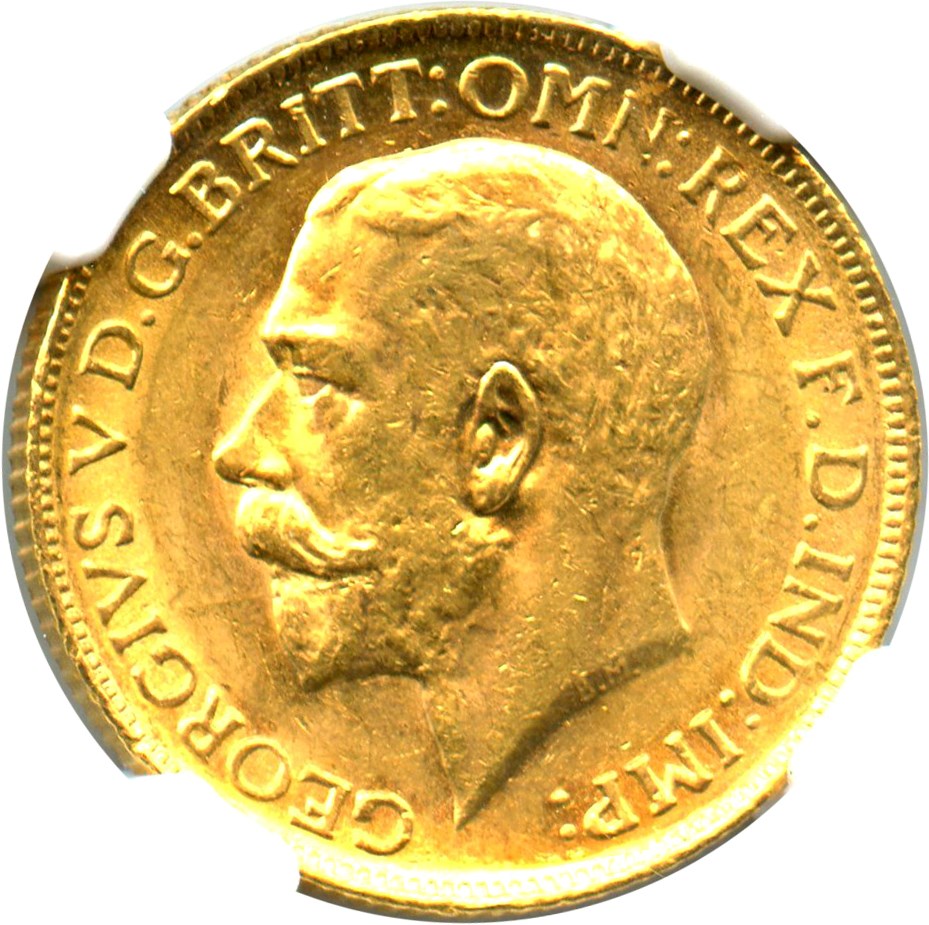 image for: Great Britain: 1911 Gold Sovereign NGC AU58 (KM-820)