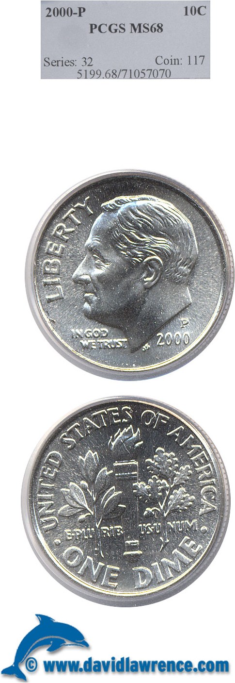 Orders 2000 P BROADSTRUCK Roosevelt Dime