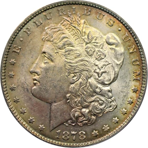 image for: Top 100 VAM: 1878 7TF $1 PCGS MS62 (Reverse of 1878, VAM-45, Dbl Talons)
