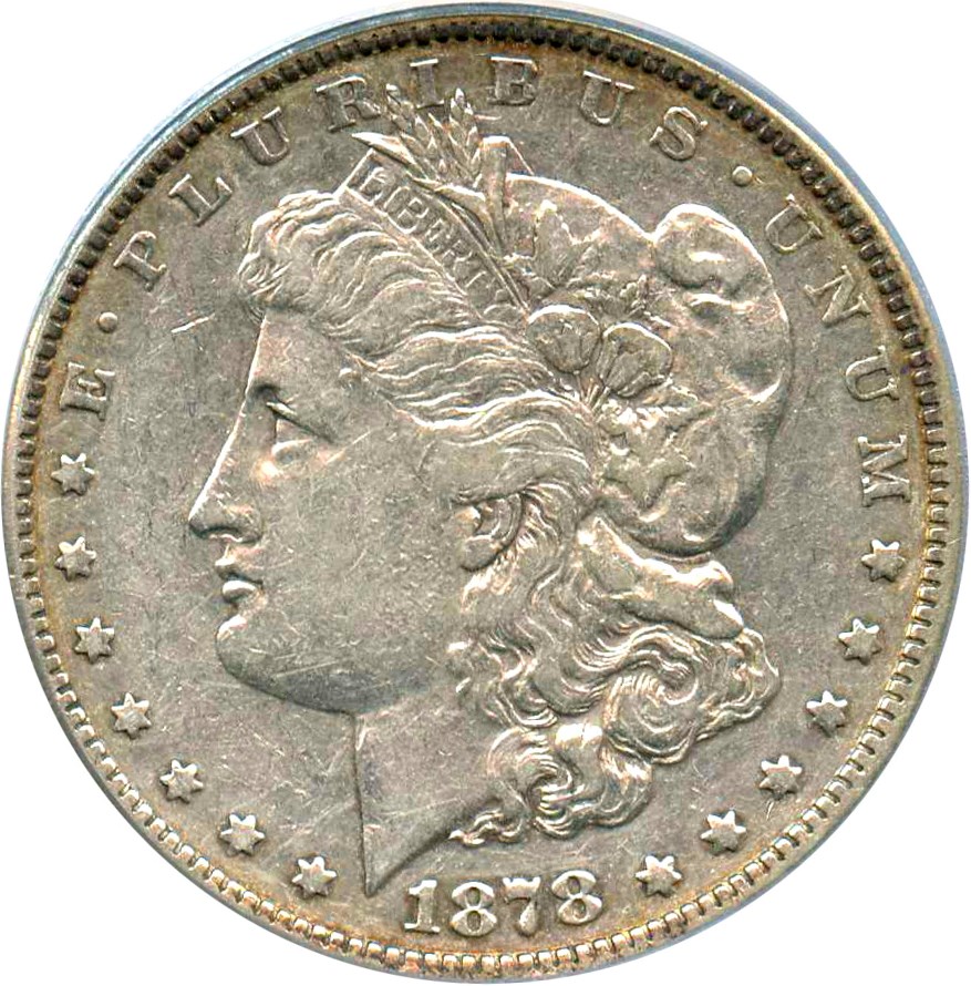 image for: Hot 50 VAM: 1878 7/8TF $1 PCGS XF40 (Weak, VAM-34, 7/4)