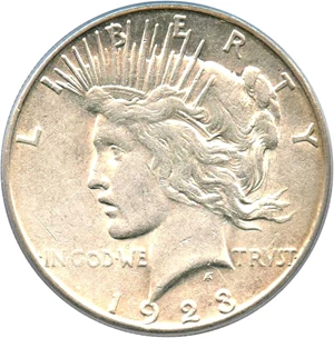 image for: Top 50 VAM: 1923-S $1 PCGS AU50 (VAM-1C, Pitted Reverse)