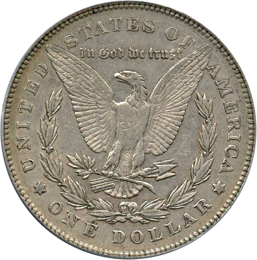 image for: Top 100 VAM: 1878 7TF $1 PCGS XF40 (Reverse of 1878, VAM-115, Tripled Blossom)