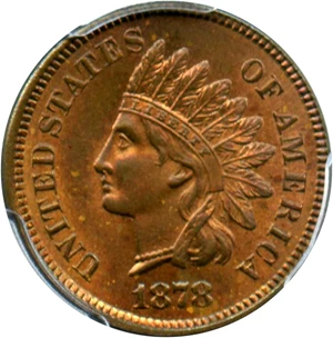 image for: 1878 1c PCGS MS65 RB