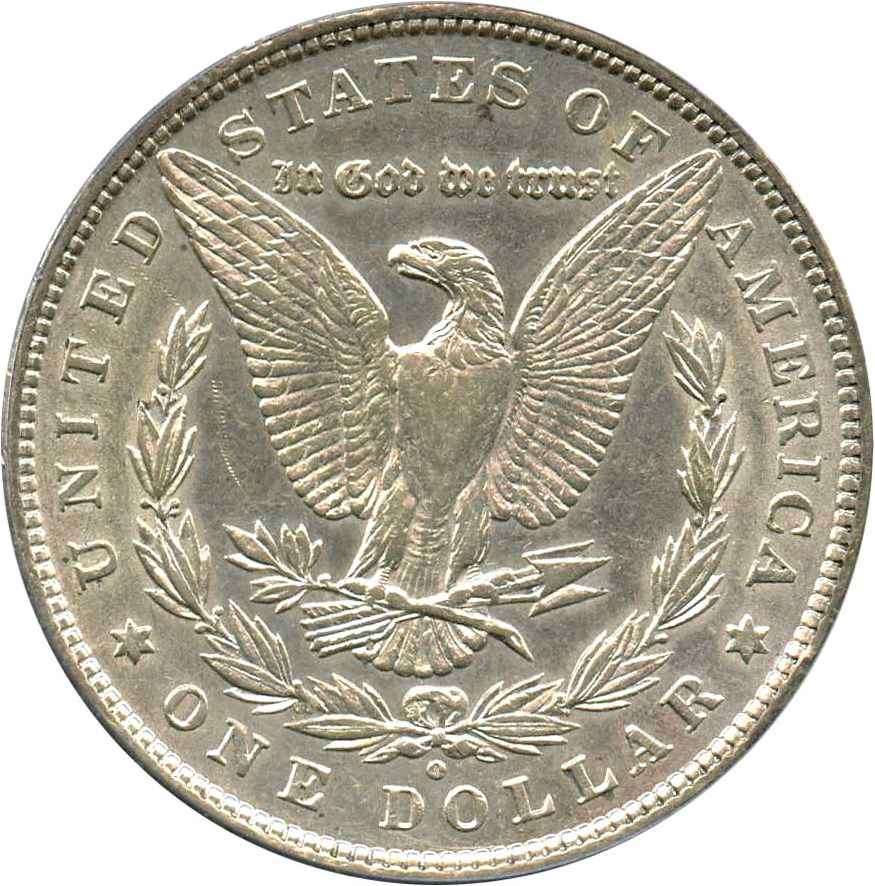 image for: Top 100 VAM: 1880-O $1 PCGS XF45 (VAM-49, 8/7 Ear Hangnail)