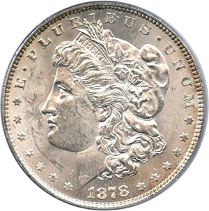 image for: 1878 7/8TF $1 PCGS MS61 (Strong, VAM-37, 7/4)