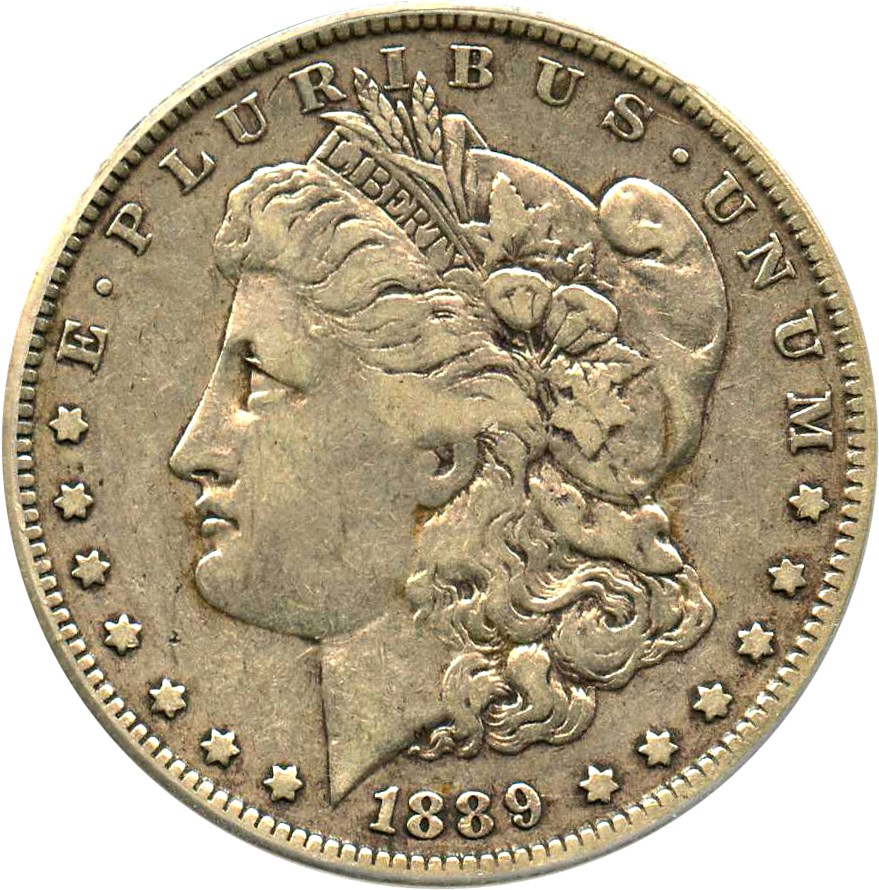 image for: Top 100 VAM: 1889-O $1 PCGS VF25 (VAM-1A, Clashed E)