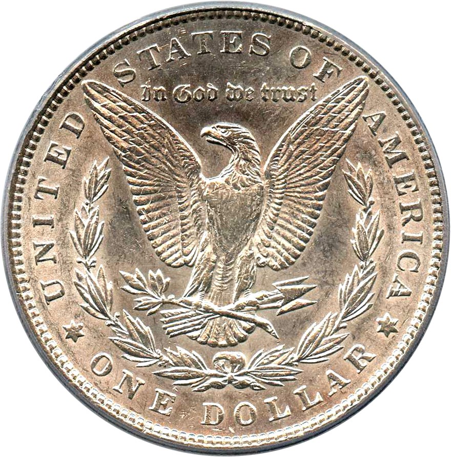 image for: Hot 50 VAM: 1897 $1 PCGS AU53 (VAM-8, Doubled Stars)