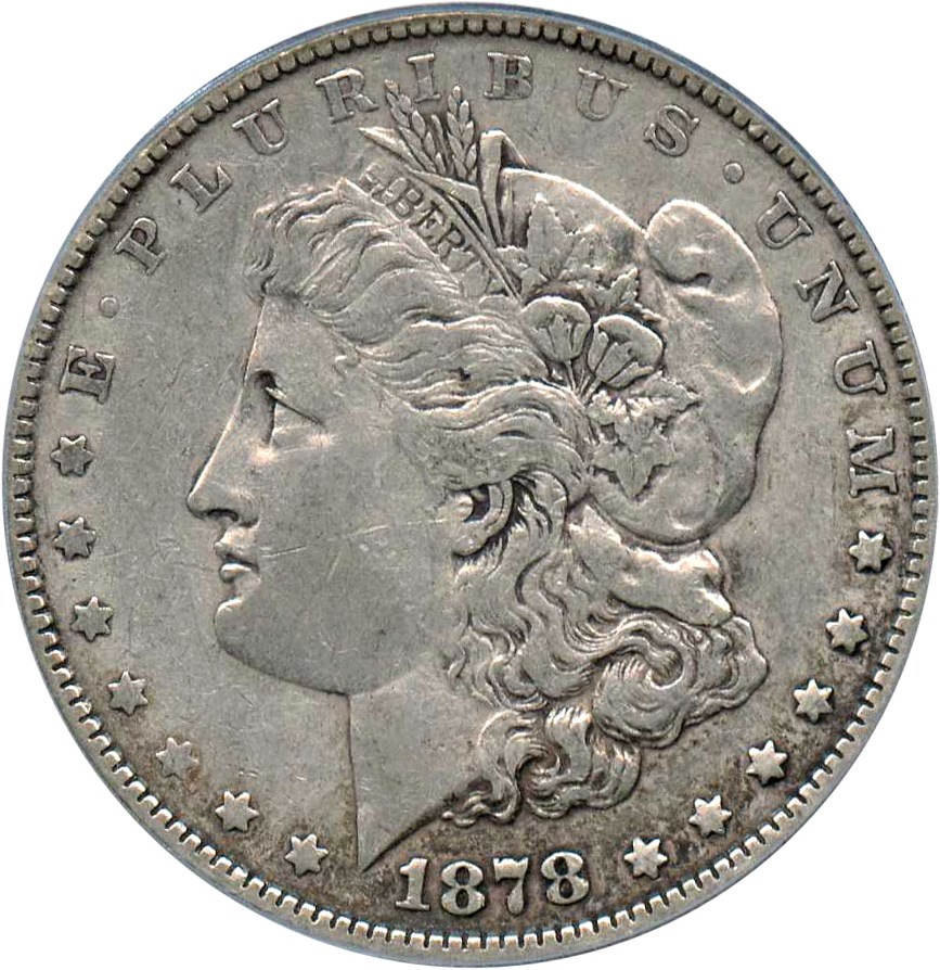 image for: Top 100 VAM: 1878 7TF $1 PCGS XF40 (Reverse of 1879, VAM-223 Washed Out L)