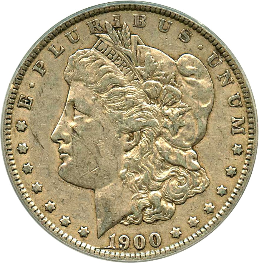 image for: Top 100 VAM: 1900-O $1 PCGS XF45 (VAM-29A, Die Break)