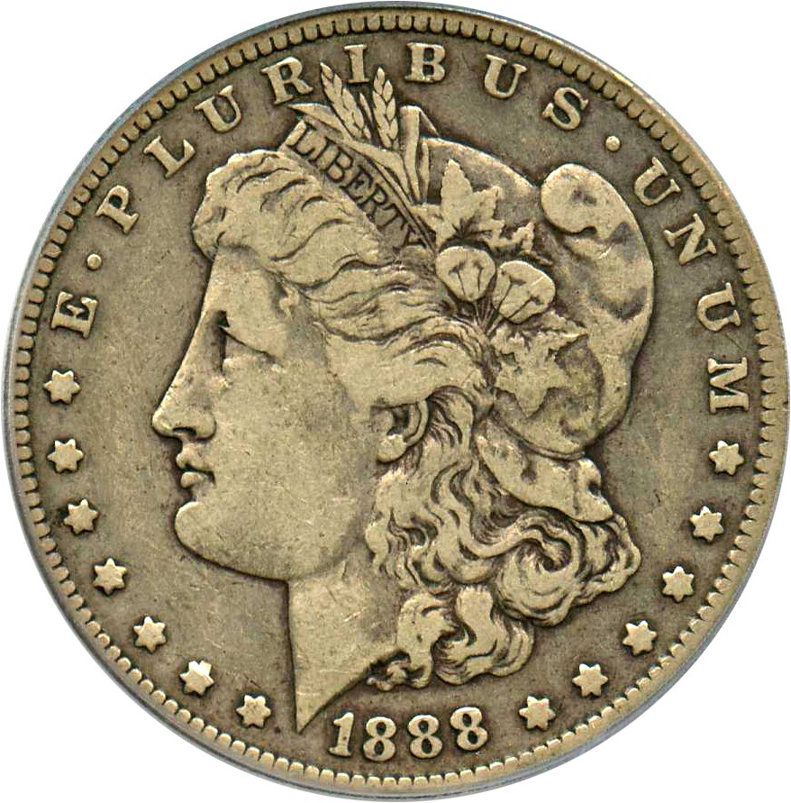 image for: Top 100 VAM: 1888-O $1 PCGS F15 (VAM-21, Oval O)