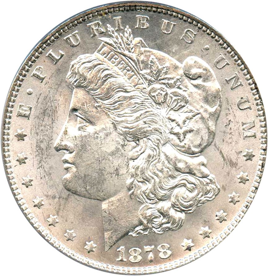 image for: 1878 7TF $1 PCGS MS61 (Reverse of 1878, VAM-83, High 1)