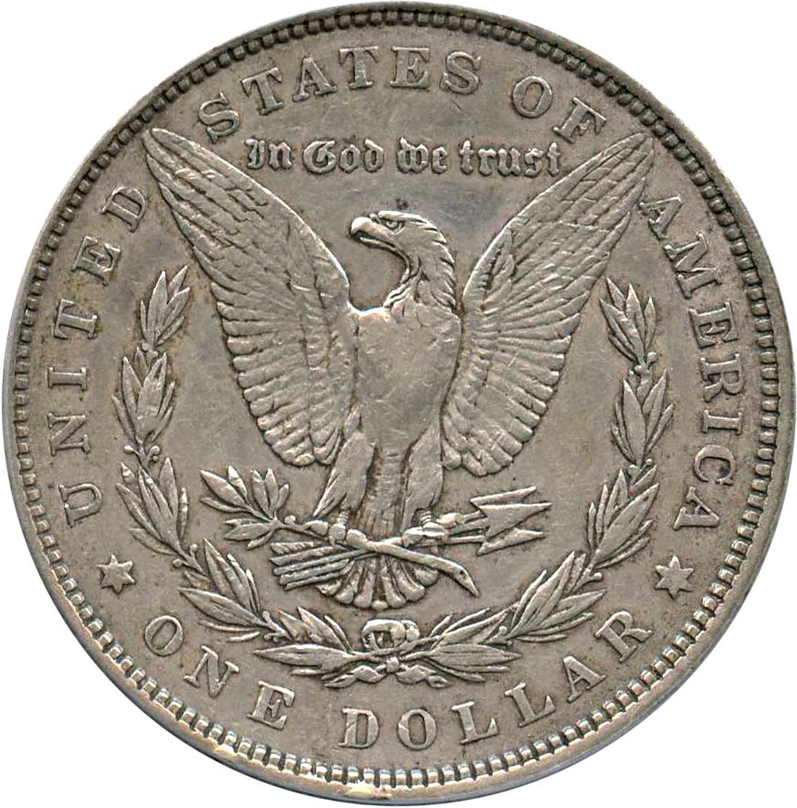 image for: Top 100 VAM: 1880 $1 PCGS XF40 (VAM-1A, Knobbed 8)