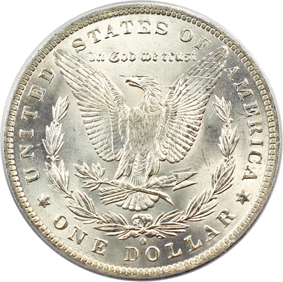 image for: 1884-O $1 PCGS MS64 (VAM-10, O/O)