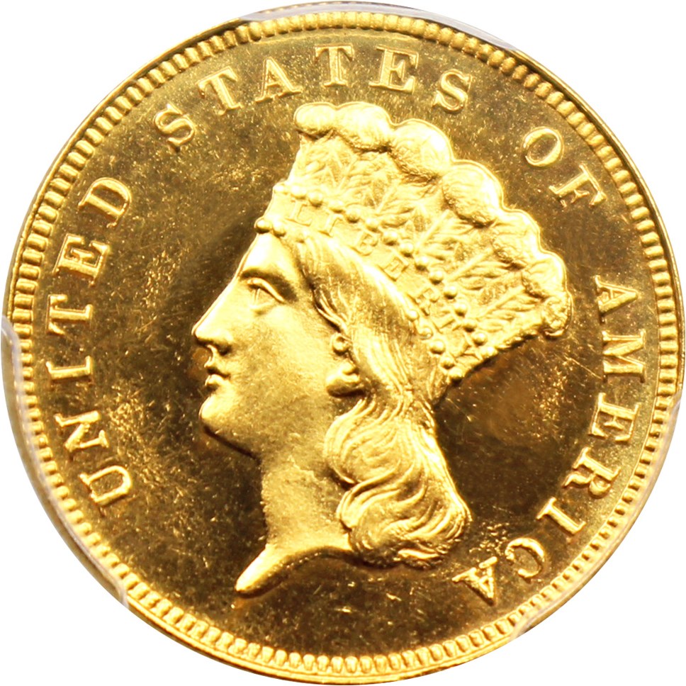image for: 1888 $3 PCGS Proof 64 CAM