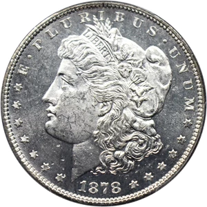 image for: 1878 7TF $1 PCGS MS63 DMPL (Reverse of 1878)