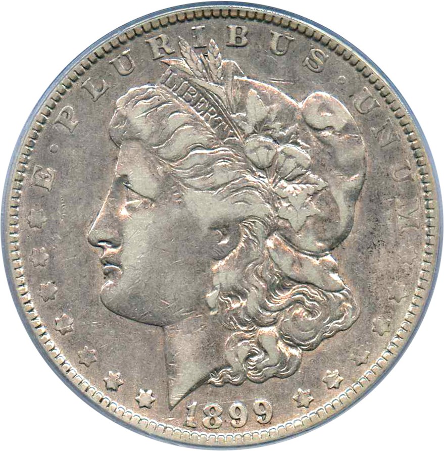 image for: Top 100 VAM: 1899-O $1 PCGS VF25 (VAM-6, Micro O)