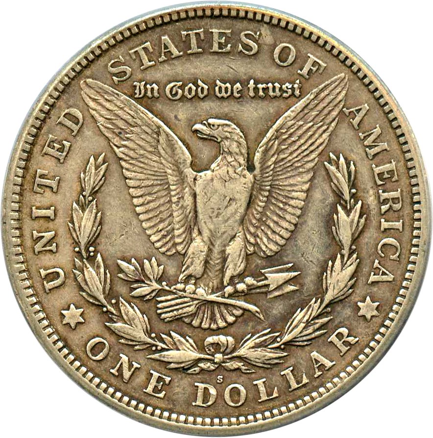 image for: 1921-S $1 PCGS XF45 (VAM-1B, Thorn Head)