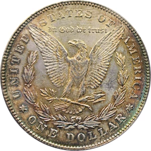 image for: Top 100 VAM: 1878 7TF $1 PCGS MS62 (Reverse of 1878, VAM-45, Dbl Talons)