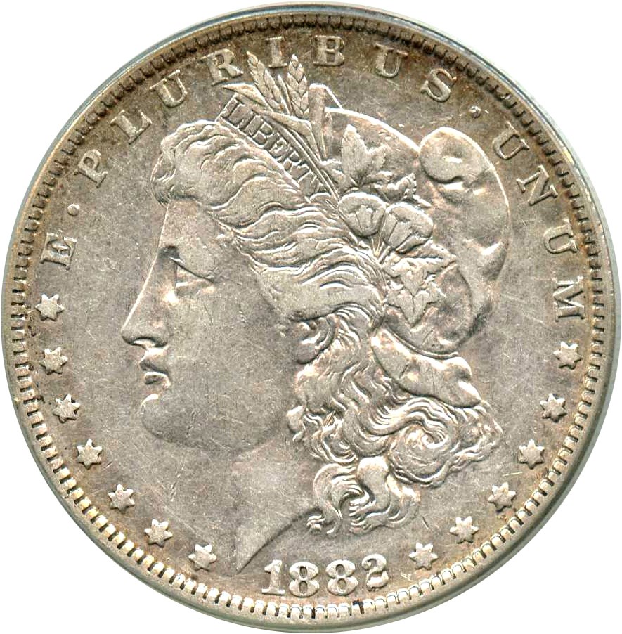 image for: Top 100 VAM: 1882-O $1 PCGS XF45 (VAM-3, O/S Flush)