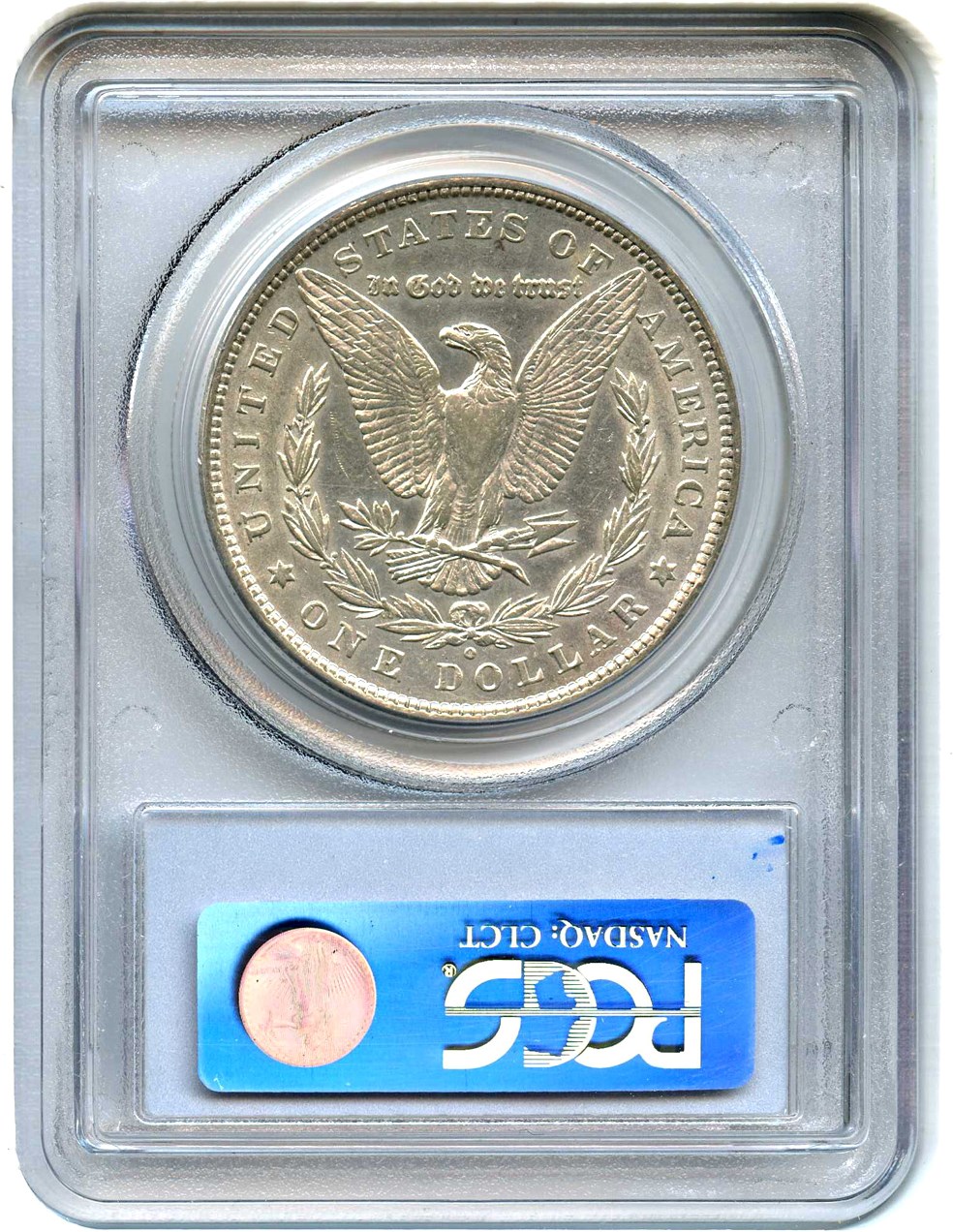 image for: Top 100 VAM: 1880-O $1 PCGS XF45 (VAM-49, 8/7 Ear Hangnail)