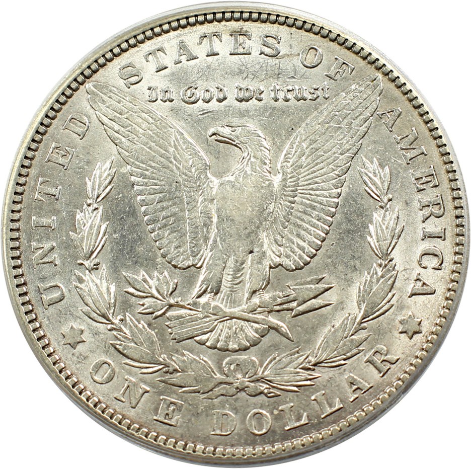 image for: Hot 50 VAM: 1900 $1 PCGS AU53 (VAM-16A, Two Olive Rev)