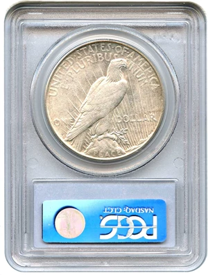 image for: Top 50 VAM: 1923-S $1 PCGS AU50 (VAM-1C, Pitted Reverse)