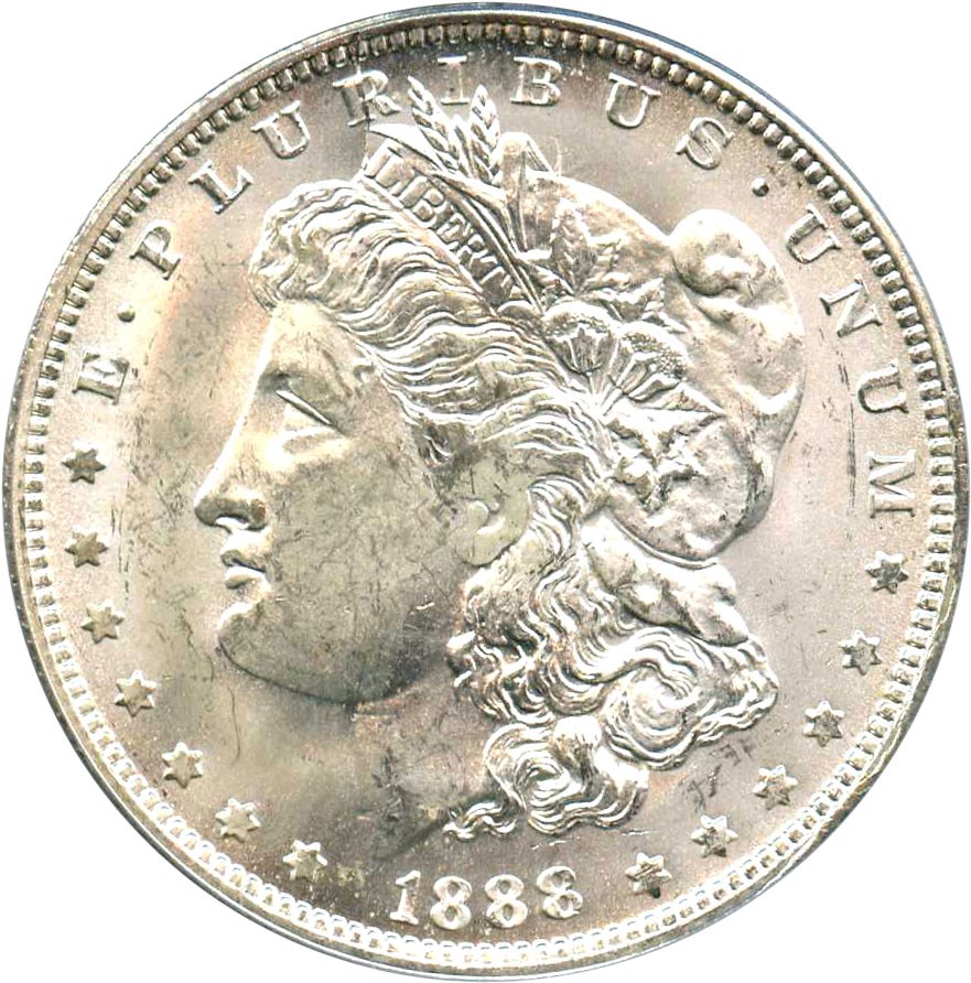 image for: Top 100 VAM: 1888-O $1 PCGS MS63 (VAM-1A, Clashed E)