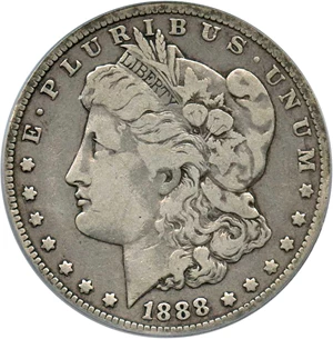 image for: Top 100 VAM: 1888-O $1 PCGS F15 (VAM-2, Oval O)