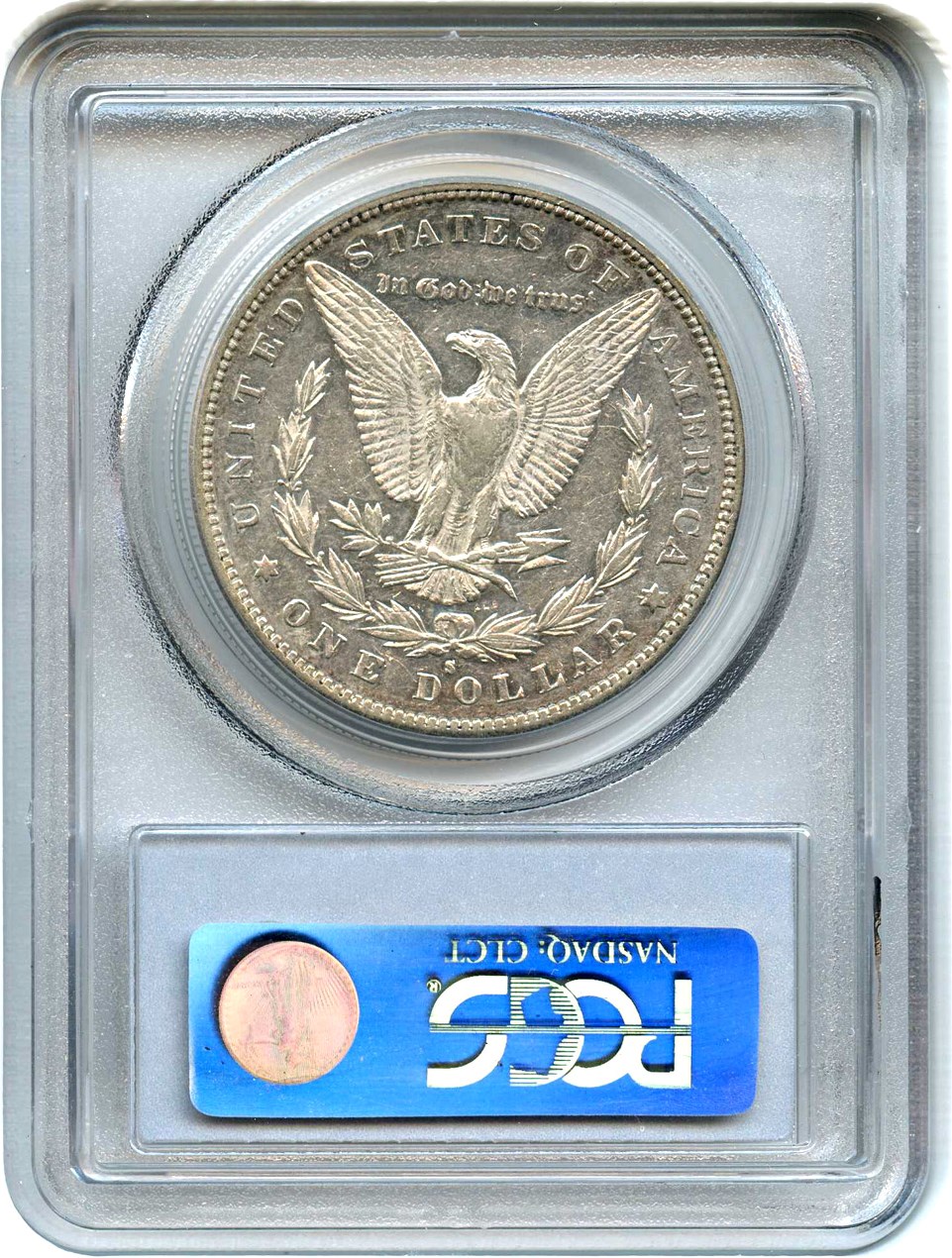 image for: Hot 50 VAM: 1887-S $1 PCGS AU50 (VAM-4, Doubled Date)