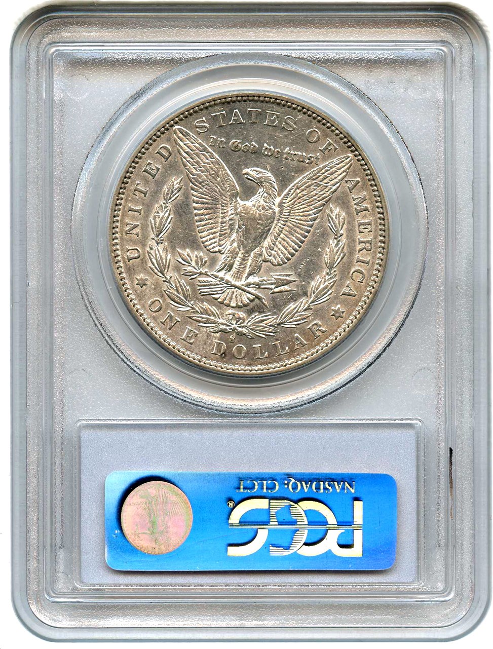 image for: Hot 50 VAM: 1888-S $1 PCGS AU53 (VAM-1B, Pitted Reverse)