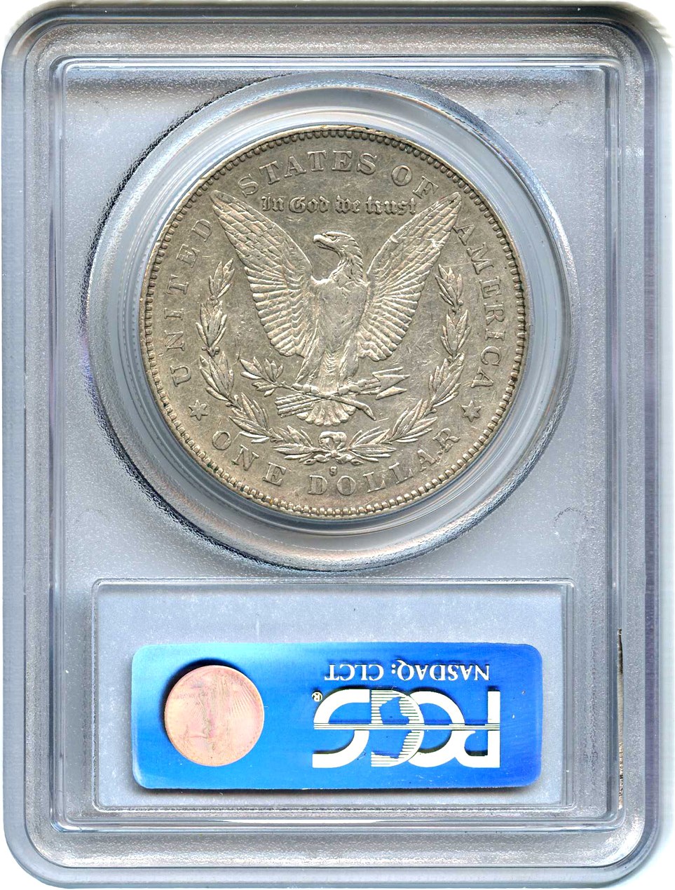 image for: Top 100 VAM: 1879-S $1 PCGS XF45 (VAM-42, Reverse of 1878)