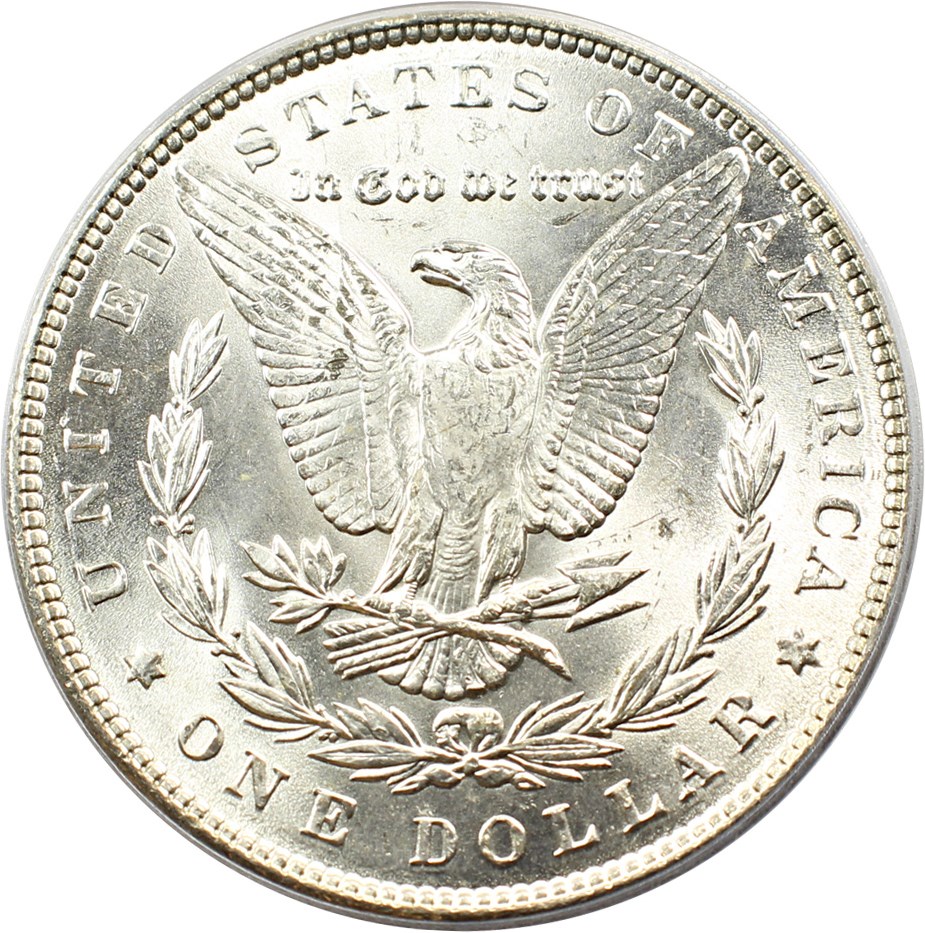 image for: Hot 50 VAM: 1888 $1 PCGS MS62 (VAM-4, Doubled Reverse)
